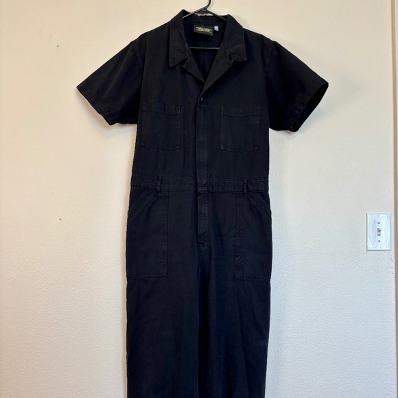Big Bud Press Short Sleeve Jumpsuit – Basic Black - Picture 1 of 6